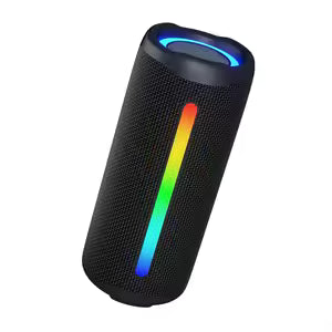 Round Speaker with LED Light, BT Type, Type-C Charging, Bluetooth Speaker
