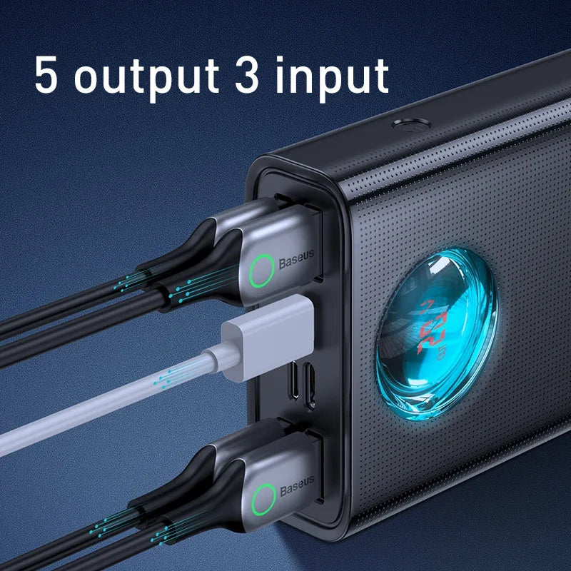 Mateus -Baseus Power Bank 30000mAh 65W PD3.0 Quick Charging 3.0 FCP