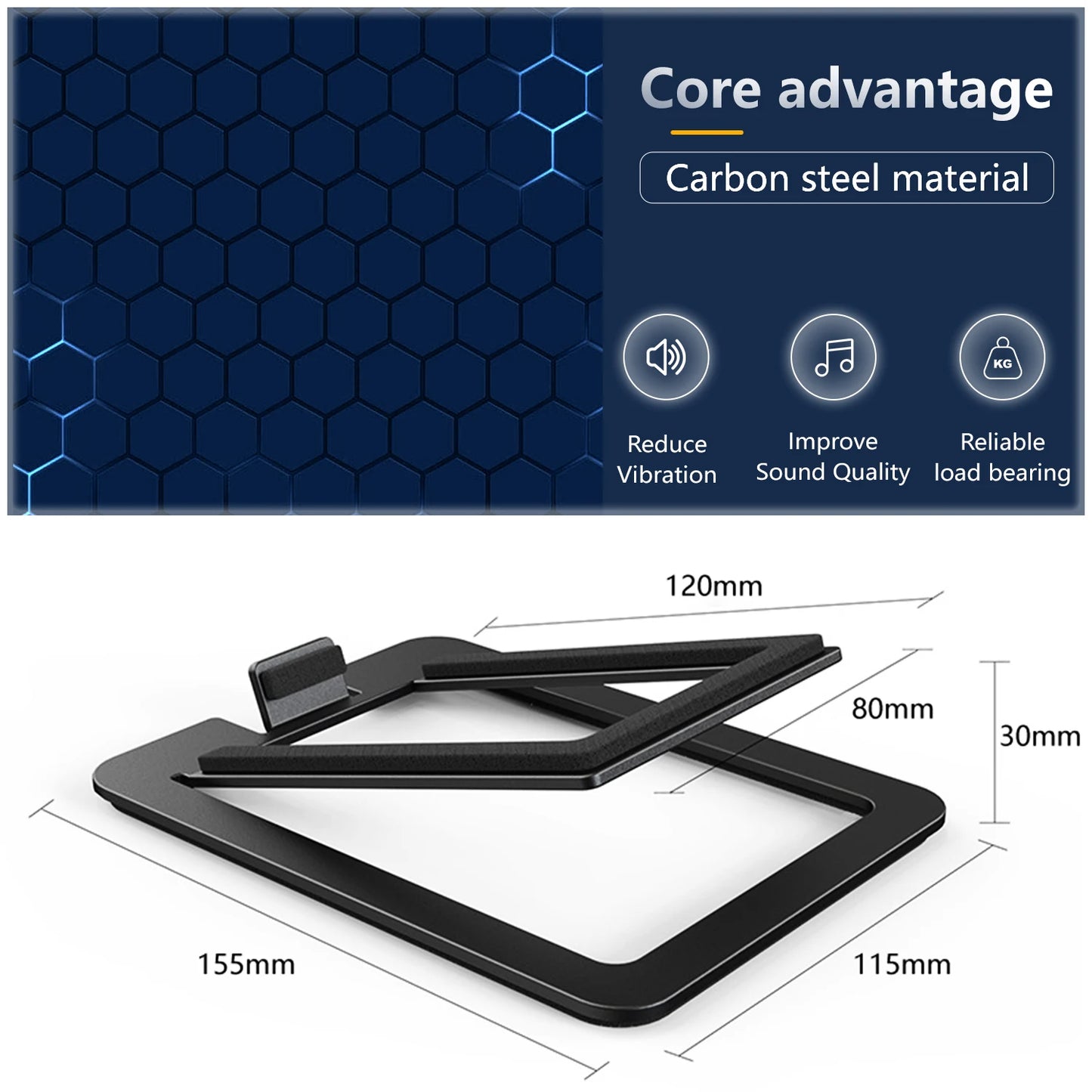 Mateus -Speaker Support Base is Made of Carbon Steel For Tabletop