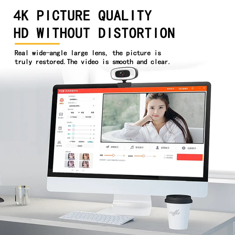 Mateus -Webcam 4K 1080P Mini Camera 2K Full HD Webcam